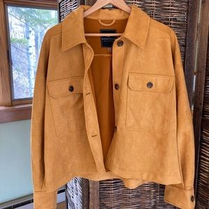 Bagatelle Faux Suede Shirt Jacket